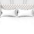 Alley Solid 100% Cotton 300 TC Fitted Sheet with 2 Pillow covers- Extra Soft - Easy Care- Hyperallergenic